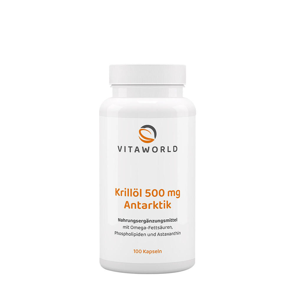 Vitaworld Krillolie Antarctica 500 mg (100 capsules) - Viking Supplements