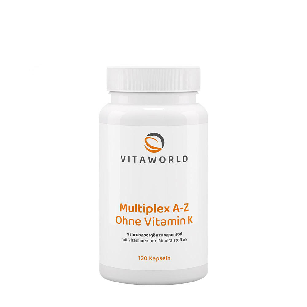 Vitaworld Multiplex A-Z zonder vitamine K (120 capsules) - Viking Supplements