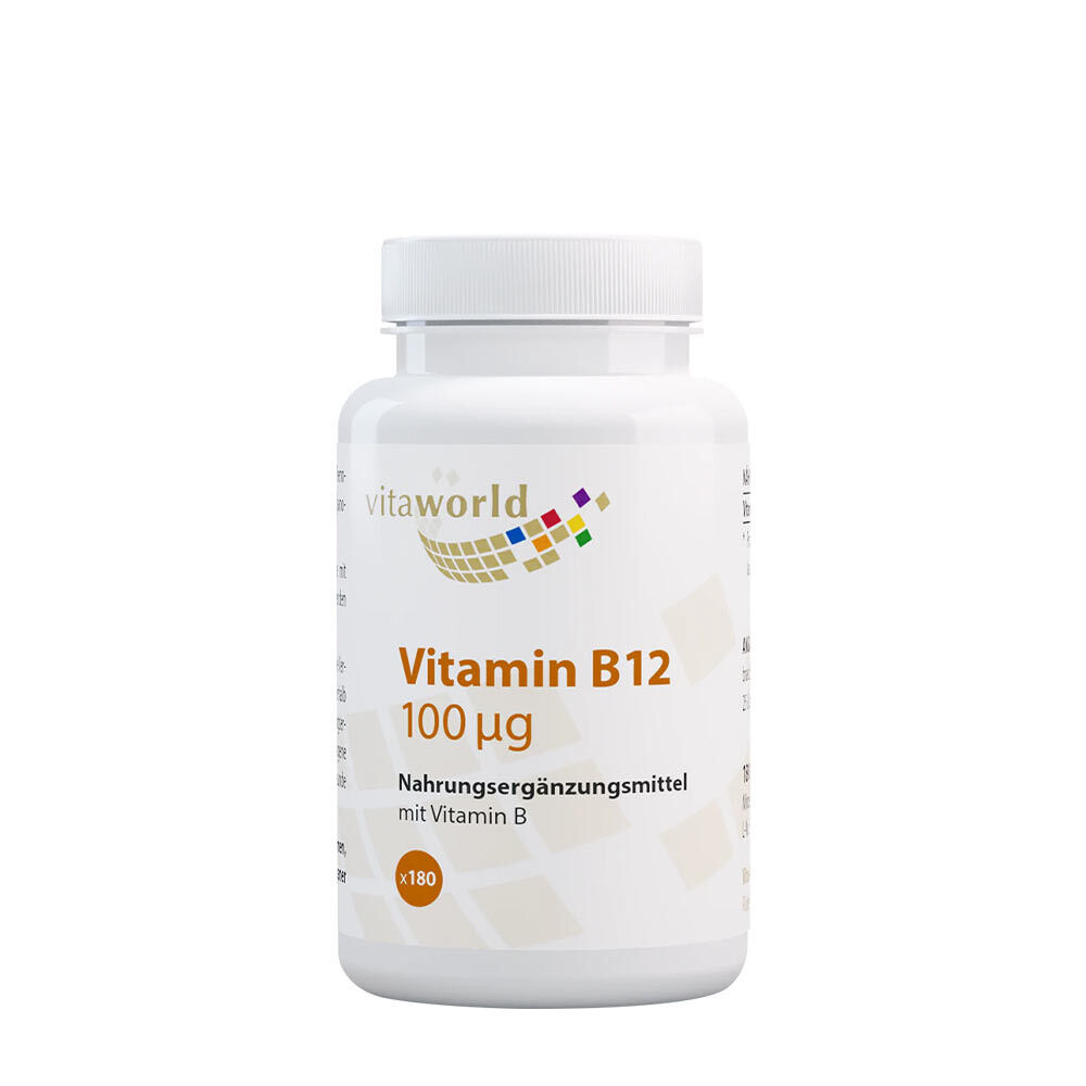 Vitaworld Vitamine B12 100 mcg (180 capsules) - Viking Supplements