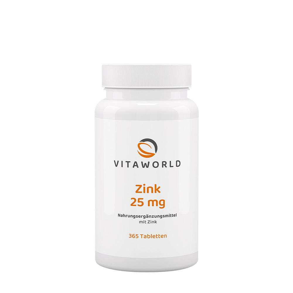 Vitaworld Zink 25 mg (365 tabletten) - Viking Supplements