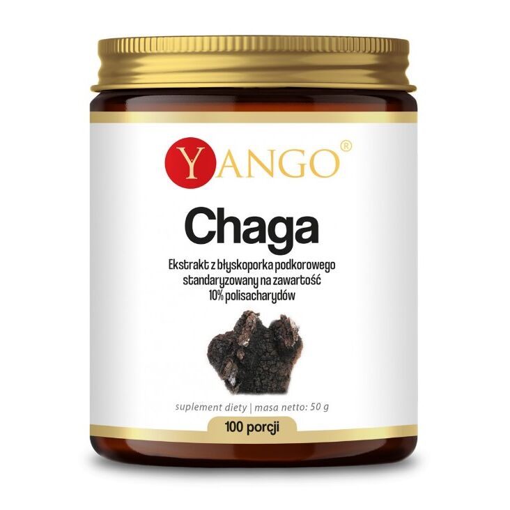 YANGO Chaga-extract - 10%-polysacchariden (50 g) - Viking Supplements