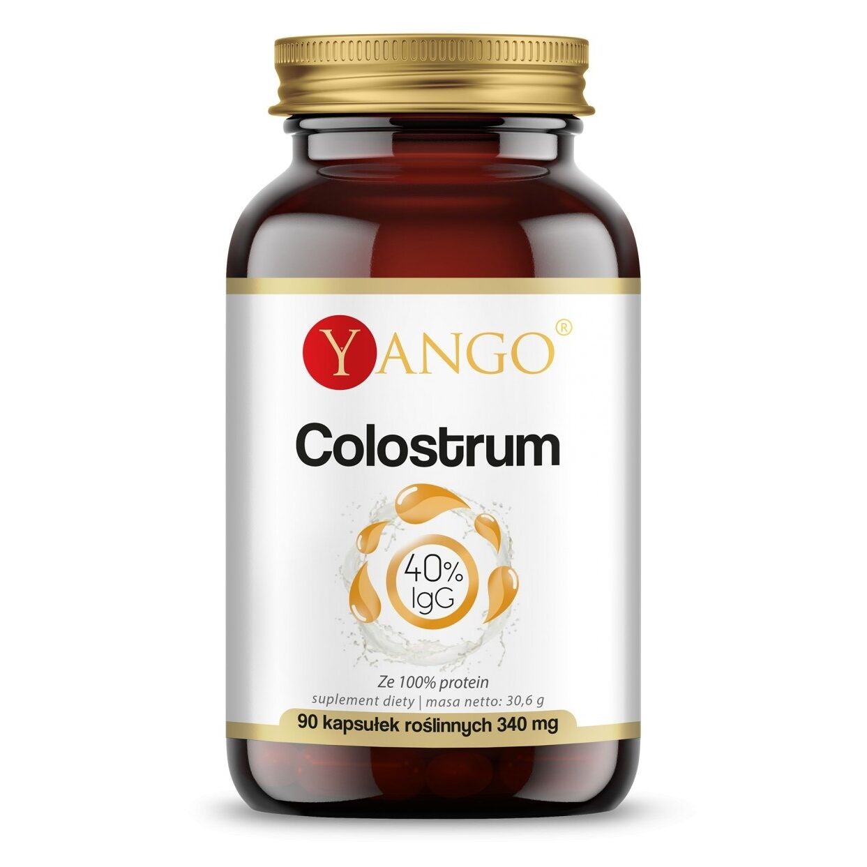 YANGO Colostrum - 40%-immunoglobulinen (90 capsules) - Viking Supplements